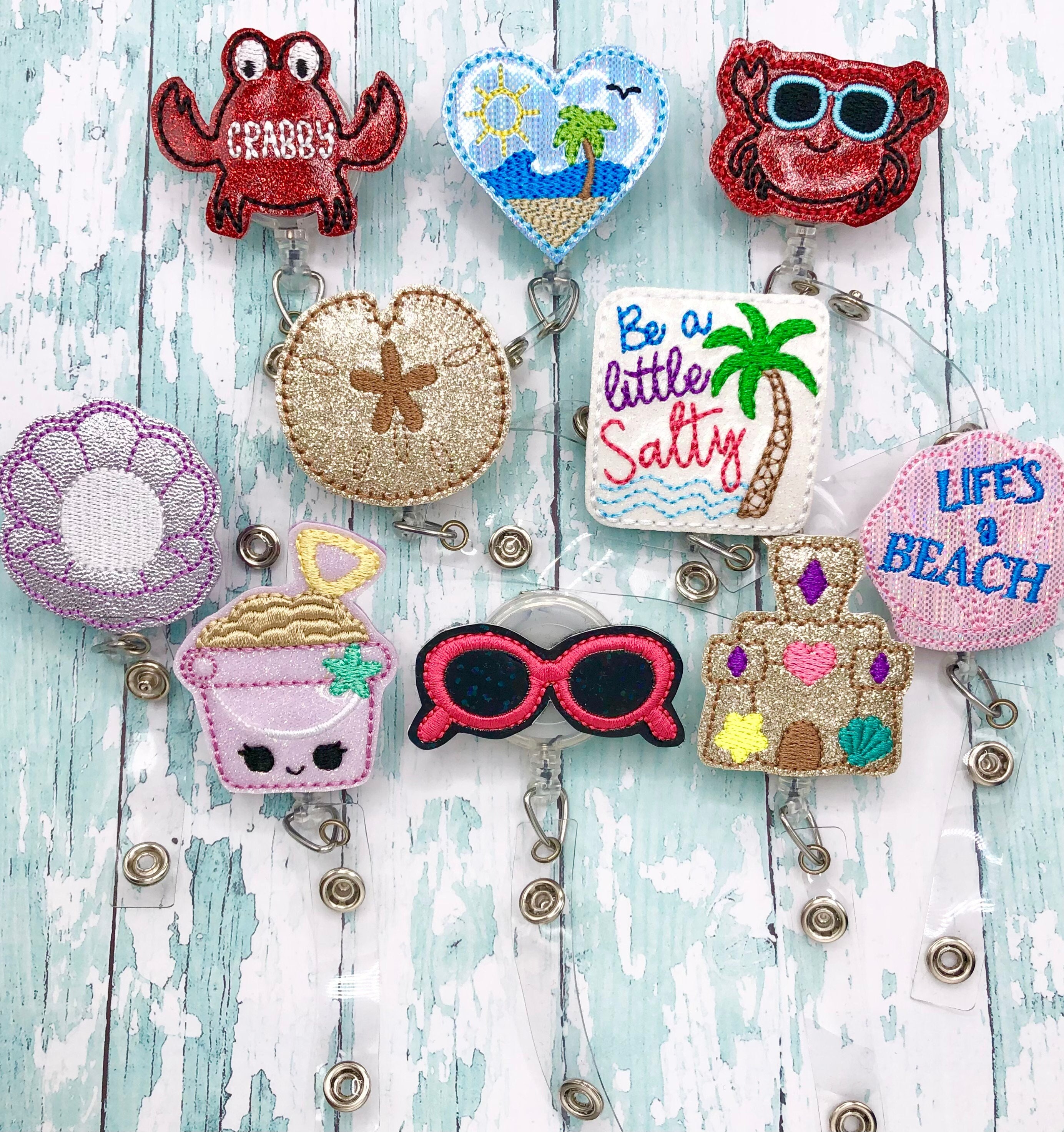 Beach Badge Reel, Beach Decor, 30th Birthday Gift, Grandma Gift