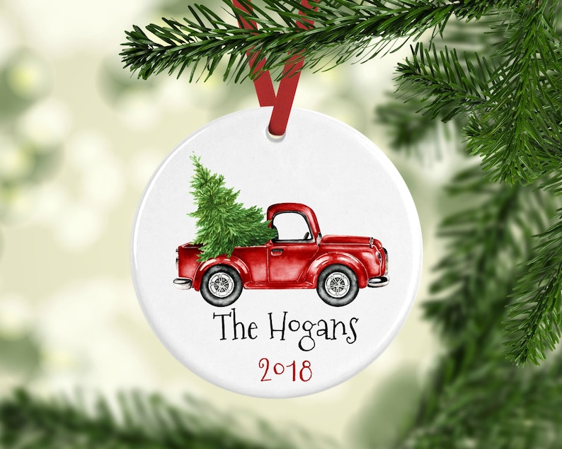2020 Christmas Ornament 2020 Red Truck Christmas Ornament