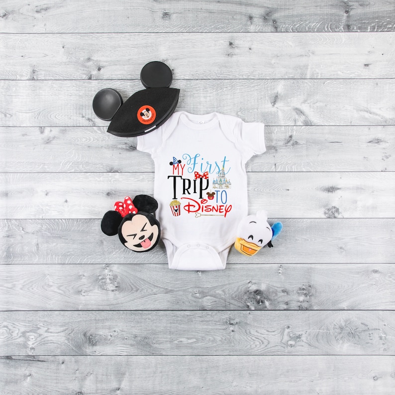 First Trip to Disney Baby Girl Shirt