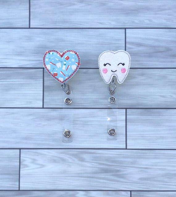 Dental Badge Reel Dentist Dental Hygienist Dental Assistant Etsy