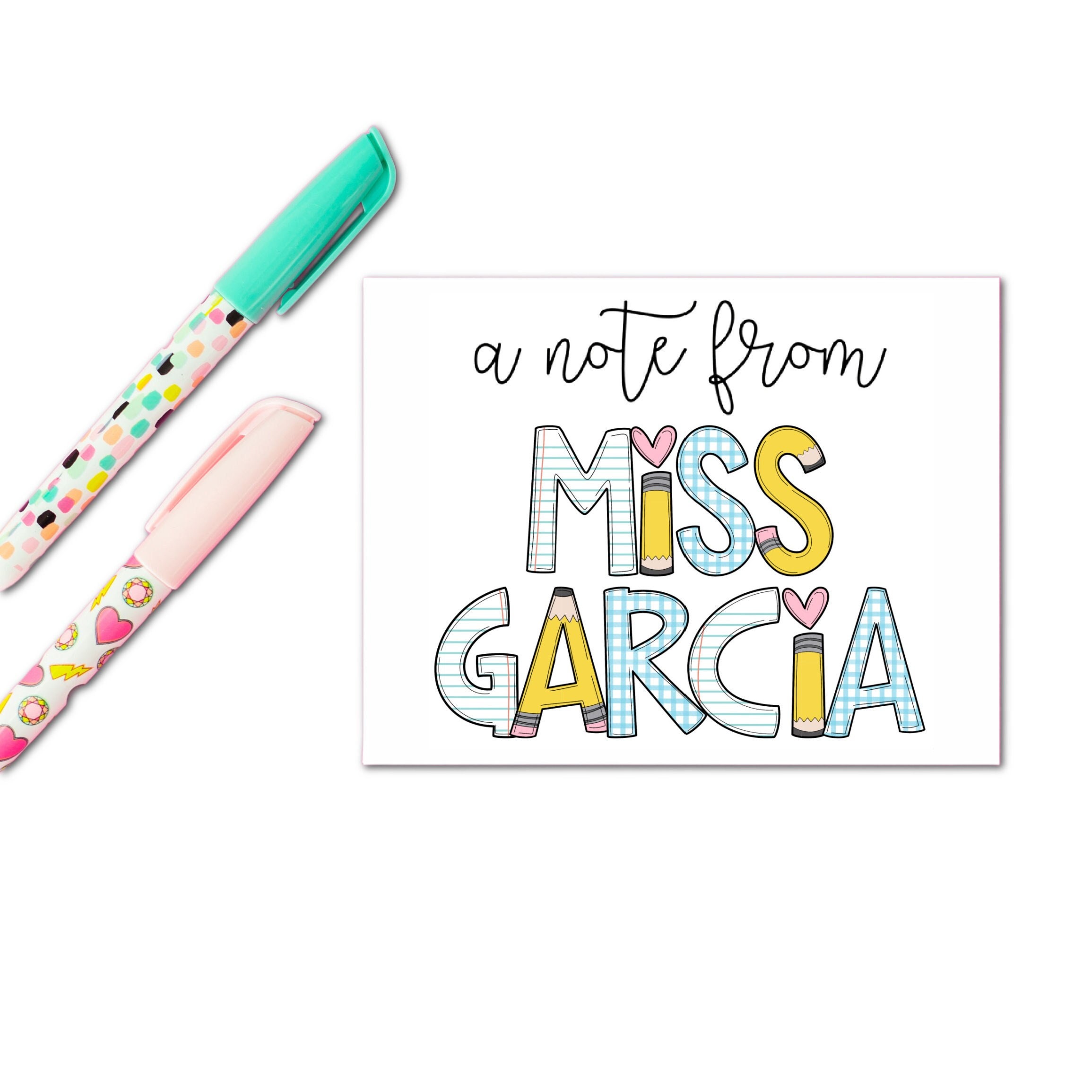 Teacher Card, Stationary Set, End of Year Teacher Gift, Best Friend Gift,