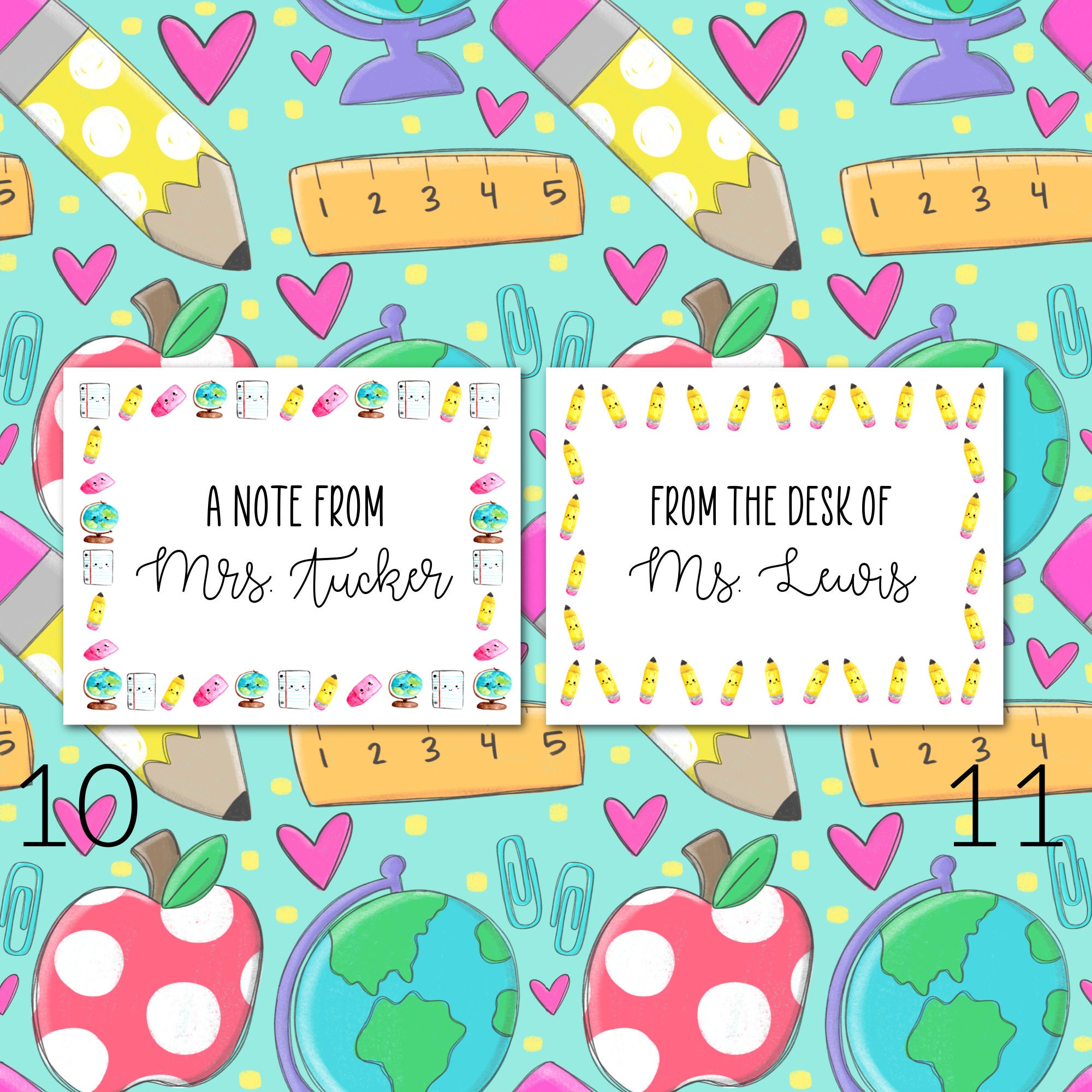 Teacher Card, Stationary Set, End of Year Teacher Gift, Best Friend Gift,