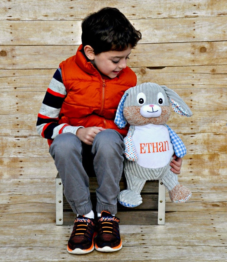 Birth Announcement Stuffed Animal,Cubbies Personalized Stuffed Animal Bunny Easter Bunny Personalized Gift Easter Personalized Bunny
