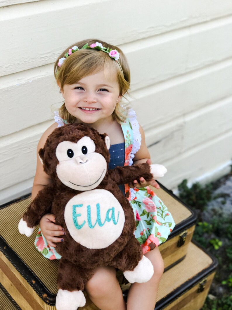 Personalized Monkey Personalized Stuffed Animal Monkey Birth Stats Keepsake Personalized Gift Birth Announcement Stuffed Animal,Cubbies