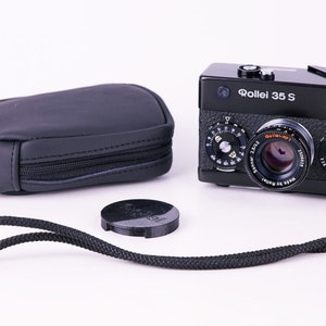 Rollei 35s black 35mm Film Tested Camera HFT Sonnar 40mm F/2.8 Lens 1.5V battery