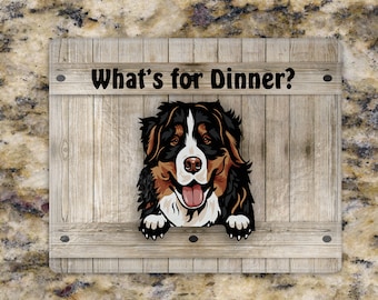 Bernese Mtn Dog Cutting Board, Home Decor, Countertop Art, Dog Lover Gift, Housewarming Gift, Dog Decor, Dog, Pet Lover Gift, Kitchen Decor