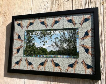 Dog Themed Mirror- German Shepherd Dog- Dog Gift- Home Decor- Dog Decor- Dog Mirror- Pet Lover Gift- Working dog- Show Award- Wall Art