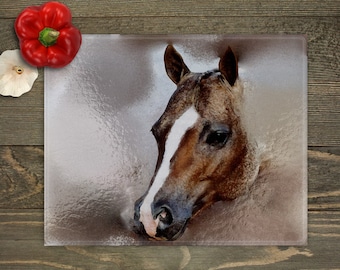 Quarter Horse Cutting Board, Kitchen Decor, Cutting Board, Western Image, Western Decor, Countertop Art, Horse Decor, Horse Lover