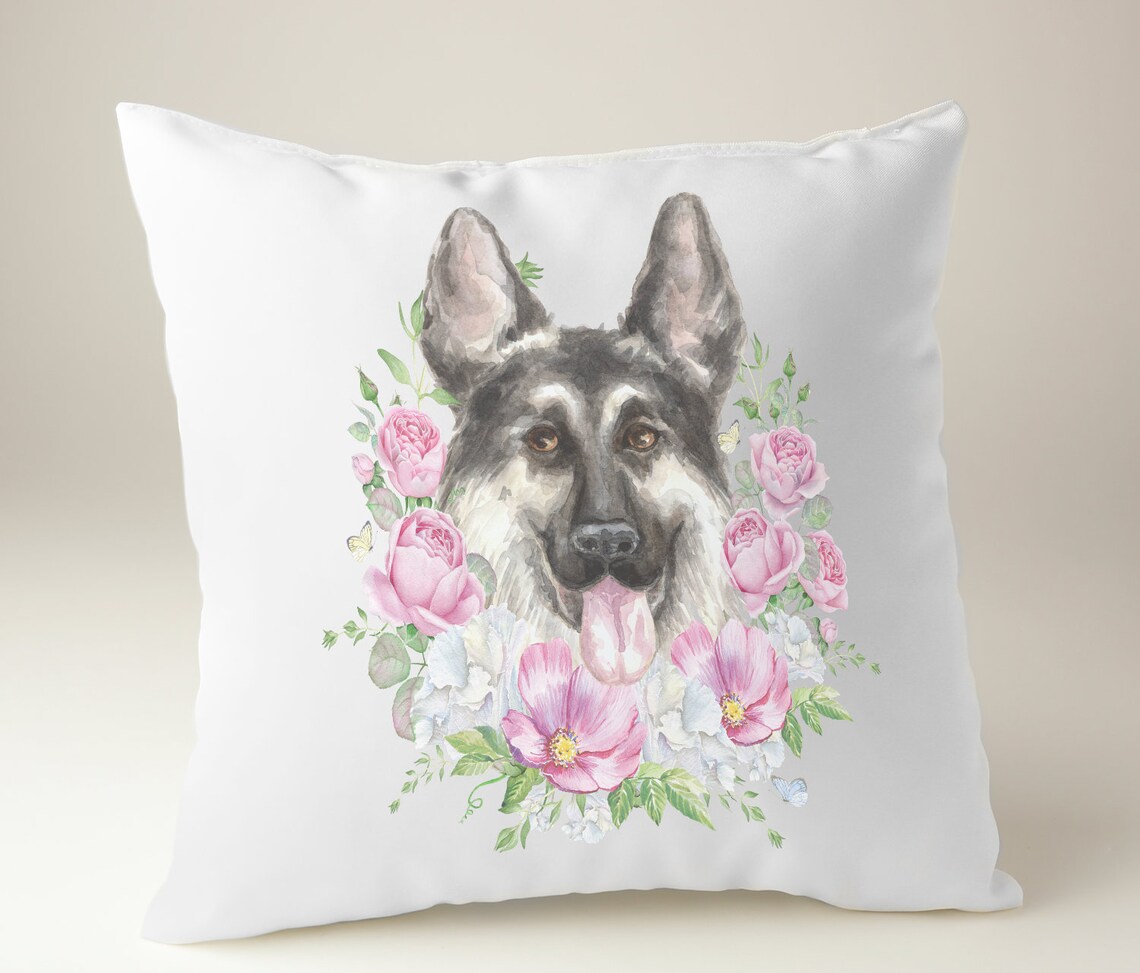 German Shepherd Pillow Dog Pillow Throw Pillow Home Decor Etsy