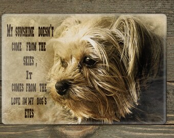 Cutting Board with Terrier, Home Decor, Countertop Art, Dog Lover Gift, Housewarming Gift, Pet Lover Gift, Dog Decor, Dog, Kitchen Decor
