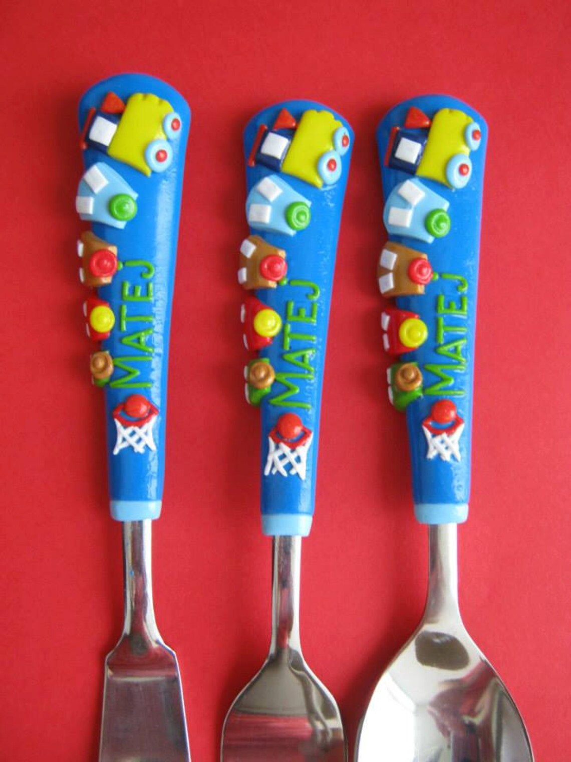 Set Posate Bambini Con Custodia - Cucchiaino E Forchetta Per Svezzamento, Dai 6 Mesi, Blu - Foto 8