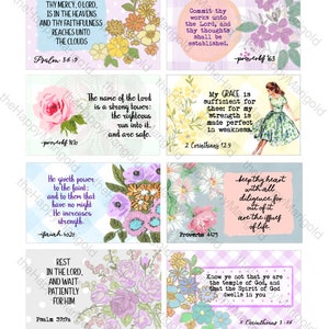 Digital-Favorite Florals Bible Verse Cards