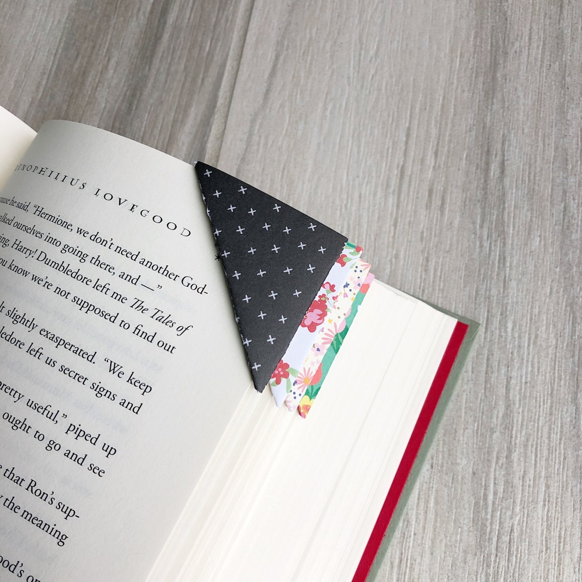 Corner Bookmarks Paper Corner Bookmarks Folded Corner - Etsy