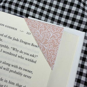 Origami Corner Bookmarks - Set of 4 or 12 Handmade Paper Page Markers - Unique Bookish Gift for Readers and Teachers - Colorful Stationery