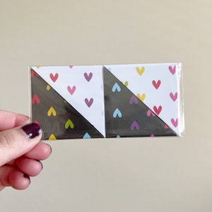 LIMITED EDITION 4pk - Paper Corner Bookmarks, Folded Corner Bookmarks, Reader Gift, Book Lover Gift for Reader, Bookish Gift, Book Corner