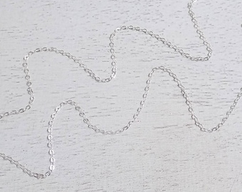 925 Sterling Silver Chain, Delicate Silver Layer, Replacement Chain For Pendants Finished Chain 16-18-20-24-30-33-36 Inches Made to Order