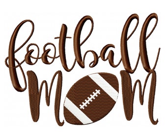 Football mom embroidery design 4x4 5x7 6x10 - jef file - pes file - football embroidery file - football season - football shirt - sports mom
