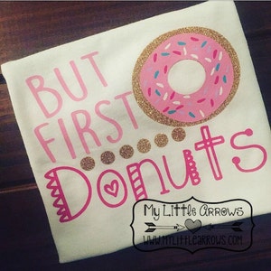 But first donuts svg - vinyl designs cut files for girls - baby svg files - cricut cameo files - SVG DXF EPS Png Files - donut clip art