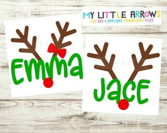 Matching sibling reindeer svg | matching Christmas svg | matching reindeer svg | sibling Christmas outfit | twin Christmas| reindeer svg