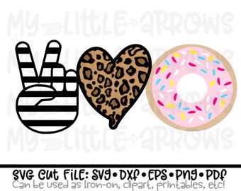 Love Donuts Svg Etsy