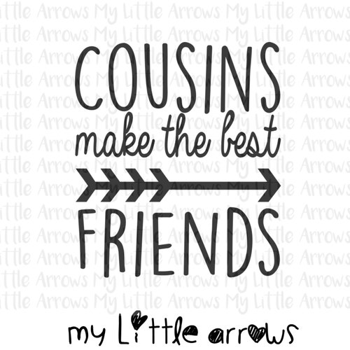 Cousins Make the Best Friends SVG DXF EPS Png Files for - Etsy