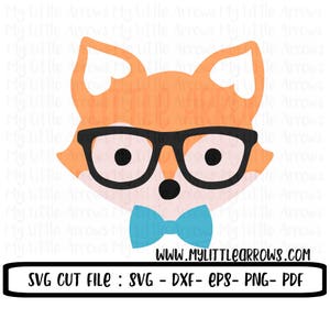 Fuchs svg | schlauer Fuchs svg| Fuchs dxf | Halloween svg | FuchsKostüm svg | Junge Fuchs svg | Fuchs mit Brille svg | Waldsvg | Fuchs aufbügeln