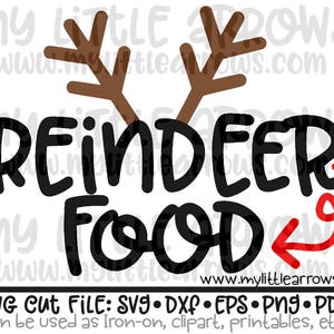 Rentier Food svg | Junge Weihnachten Svg | Junge Weihnachten dxf | Geweih svg | Weihnachts geweih svg | | Nacht vor Weihnachten svg