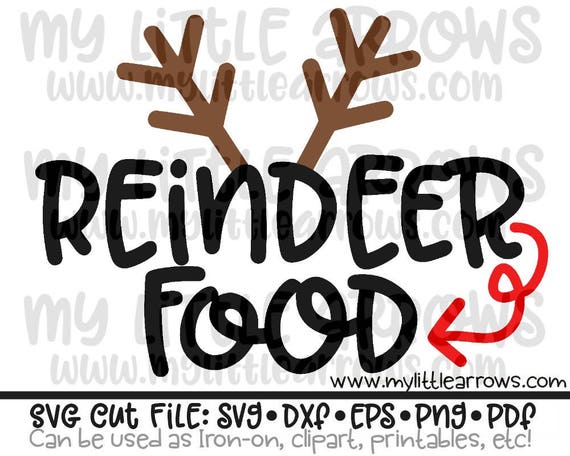 Reindeer Food Svg Boy Christmas Dxf
