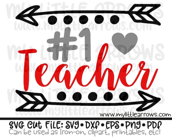 Download Number 1 Teacher Teaching Shirt Teacher Gift Svg Chaos Etsy