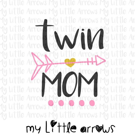 Download Twin Mom Svg Dxf Eps Png Files For Cutting Machines Cameo Etsy