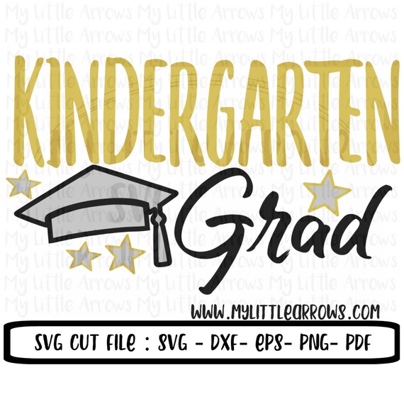 Download Kindergarten Graduate Svg Dxf Eps Png Files Cutting Etsy