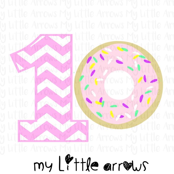 Download Chevron One donut birthday SVG DXF EPS png Files for | Etsy