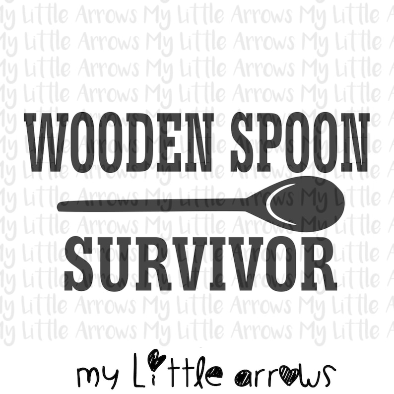 Wooden spoon survivor SVG, DXF, EPS, png Files for Cutting Machines Cameo or Cricut // cute svg nostalgic svg wooden spoon svg image 1