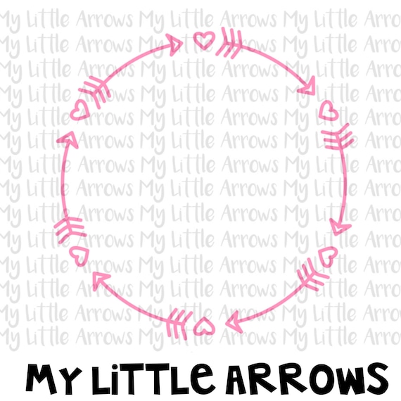 Download Heart circle arrow frame SVG DXF EPS png Files for Cutting ...