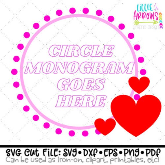 Download Valentine Svg Valentine Monogram Frame Svg Svg Dxf Eps Etsy