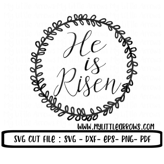 Download He is risen svg easter svg christian svg SVG DXF EPS | Etsy