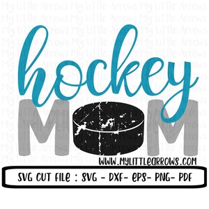 Hockey mom svg - distressed hockey svg - dxf, eps, png, hockey svg, cricut cut files, iron on decal, iron on hockey - iron on hockey mom