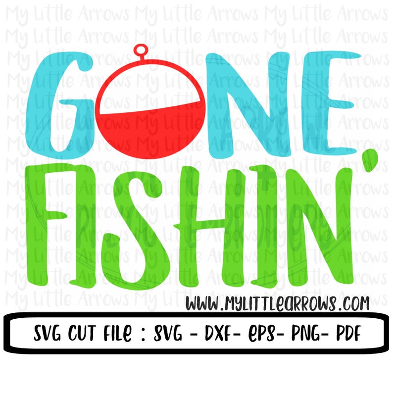 Download Gone fishing SVG DXF EPS png Files for Cutting Machines | Etsy