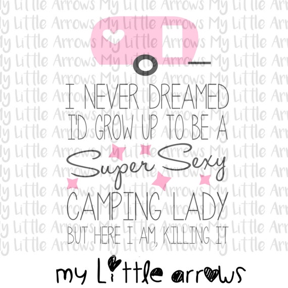 Free Free 332 Camping Lady Svg SVG PNG EPS DXF File