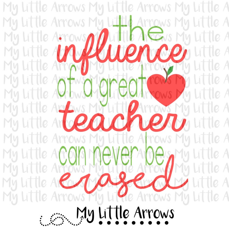Download The influence of a teacher SVG DXF EPS png Files for | Etsy