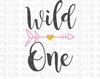 Wild One SVG, DXF, EPS, png Files for Cutting Machines Cameo or Cricut // tribe svg // arrow svg // first birthday svg // one svg
