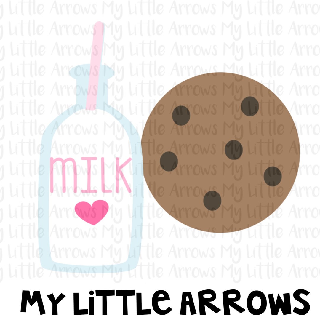 Milk and Cookies SVG, DXF, EPS, Png Files for Cutting Machines Cameo or