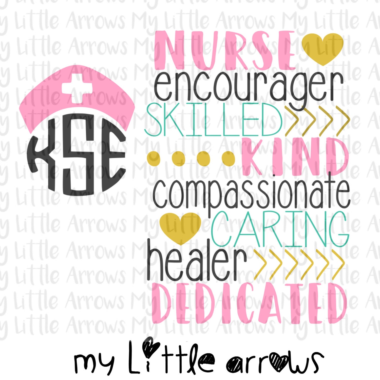 Download Nurse shirt monogram set SVG DXF EPS png Files for Cutting | Etsy