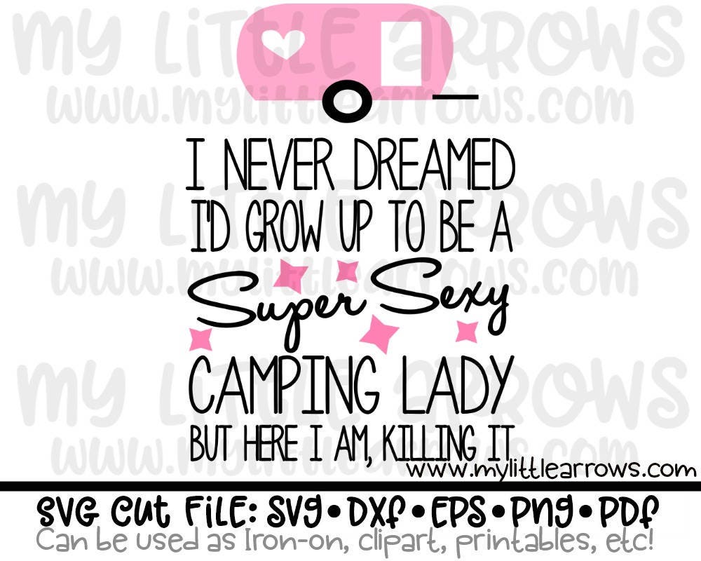 Free Free 201 Camping Lady Svg SVG PNG EPS DXF File