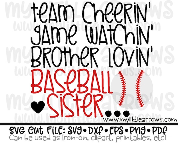 Free Free Baseball Svg Sister 195 SVG PNG EPS DXF File