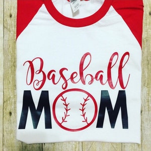 Baseball mom SVG, DXF, EPS, png Files for Cutting Machines Cameo or Cricut baseball mom svg cute baseball svg baseball svg image 1