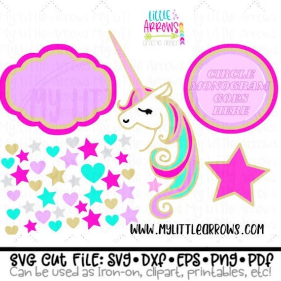 Download Unicorn Svg Unicorn Monogram Svg Unicorn Party Shirt Etsy