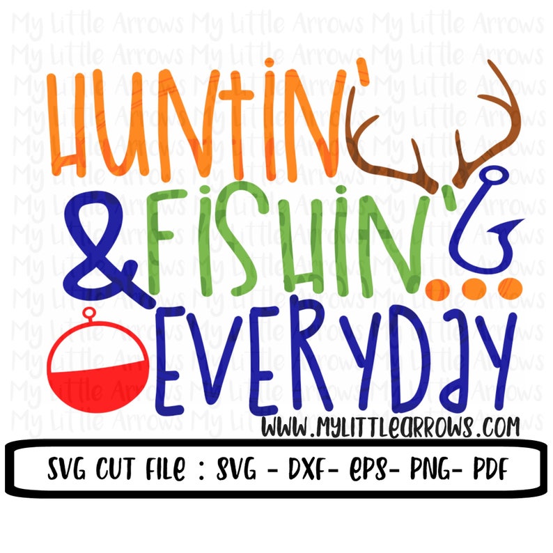 Download Hunting and fishing everyday SVG DXF EPS png Files for | Etsy