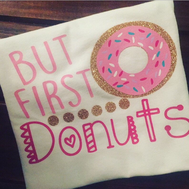 Download But first donuts svg vinyl designs cut files for girls | Etsy