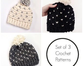 modèles de chapeau au crochet / modèle de chapeau fair isle / modèle de tout-petit au crochet / modèle de chapeau au crochet / modèles de crochet pour les enfants / bonnet au crochet